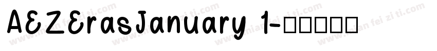 AEZErasJanuary 1字体转换